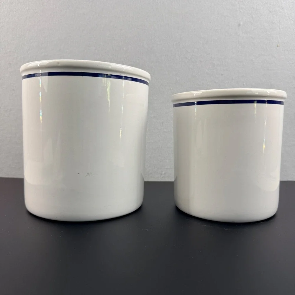 Dansk‎ Bistro Black Canister Bases Set of 2 6.75